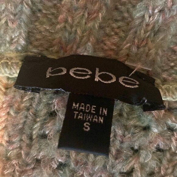 Y2K Vintage Bebe Womens Mint Green Gold Pearlescent Bolero - Picture 5 of 7